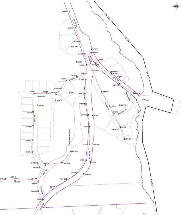 Telus Fibre Layout in Community